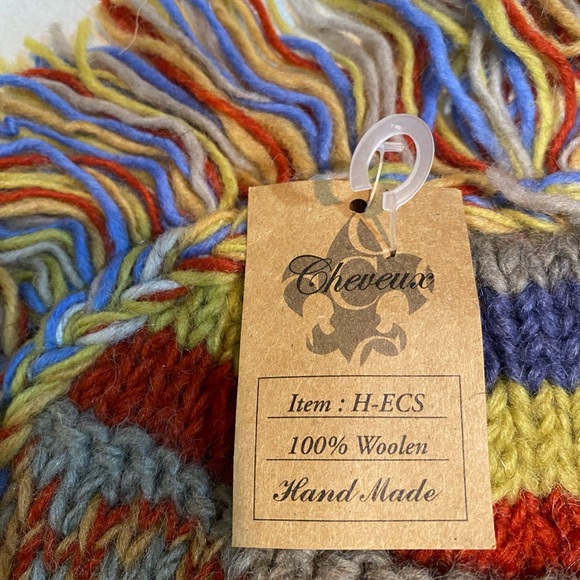 Chaveau Hat 100% Wool/ Fleece OS Unisex Adult Made in Nepal New - Picture 6 of 7